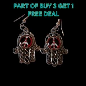 🪬Hamsa / Peace Earrings - NWOT